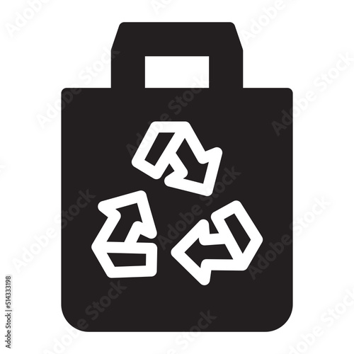 Recycle Bag glyph icon