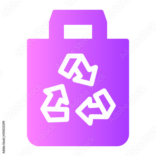 Recycle Bag gradient icon