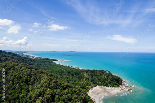 Aerial view of beach in Pahang   Malaysia