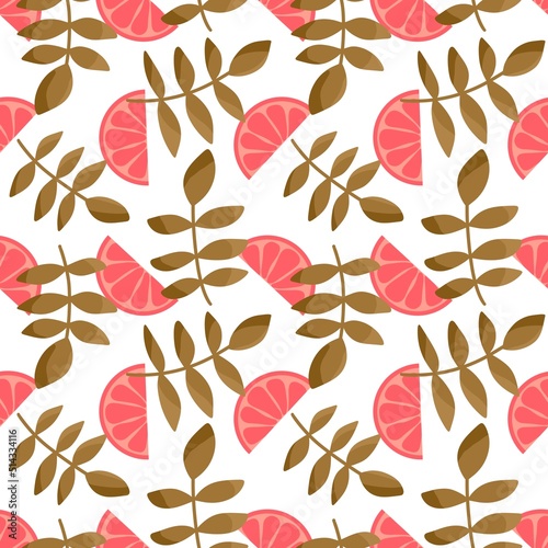 Summer fruit seamless oranges pattern for fabrics and textiles and packaging and linens and kids and wrapping paper