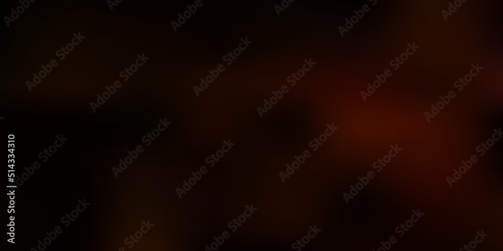 Fototapeta premium Dark orange vector blur texture.