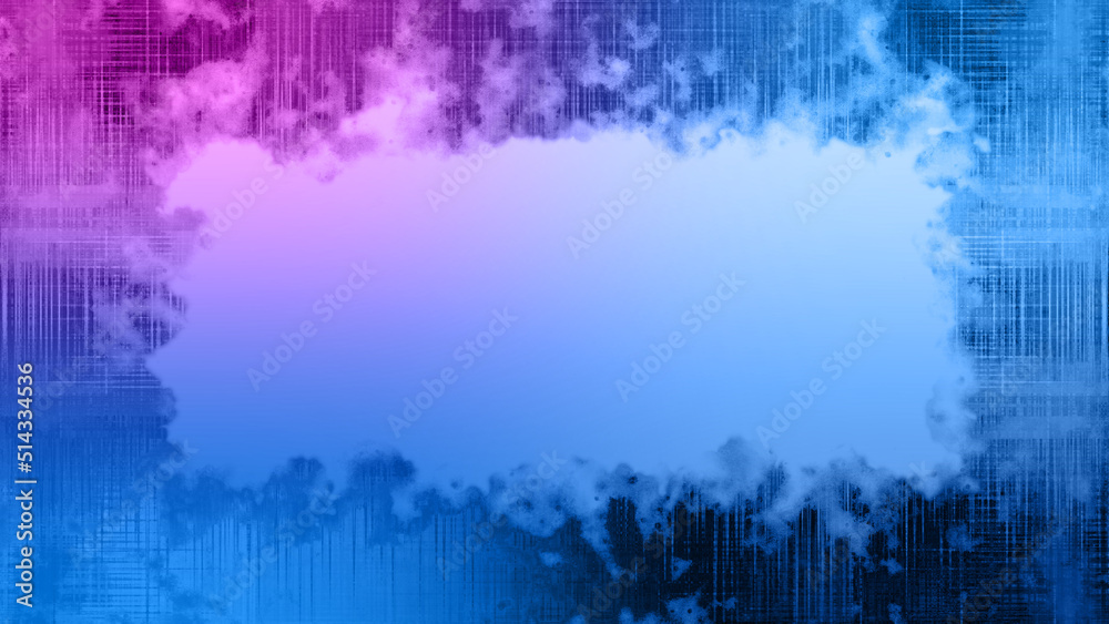 Fototapeta premium Abstract neon grunge border background image.