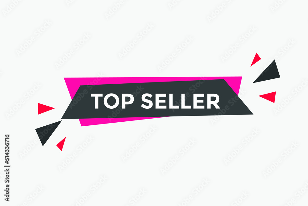 Top seller sign icon label. Social media banner template
