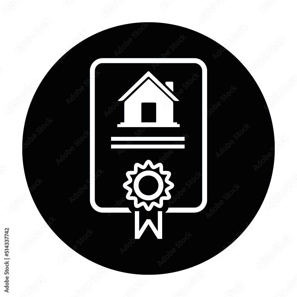 Real estate agreement document line icon
Real estate agreement document line icon