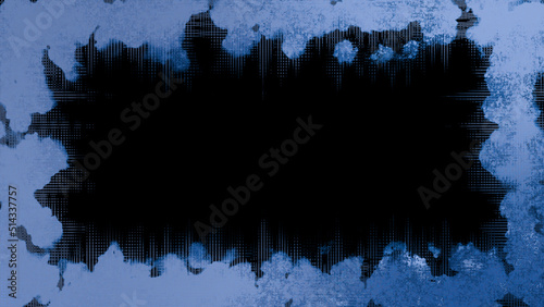 Abstract grunge texture gradient border background image.
