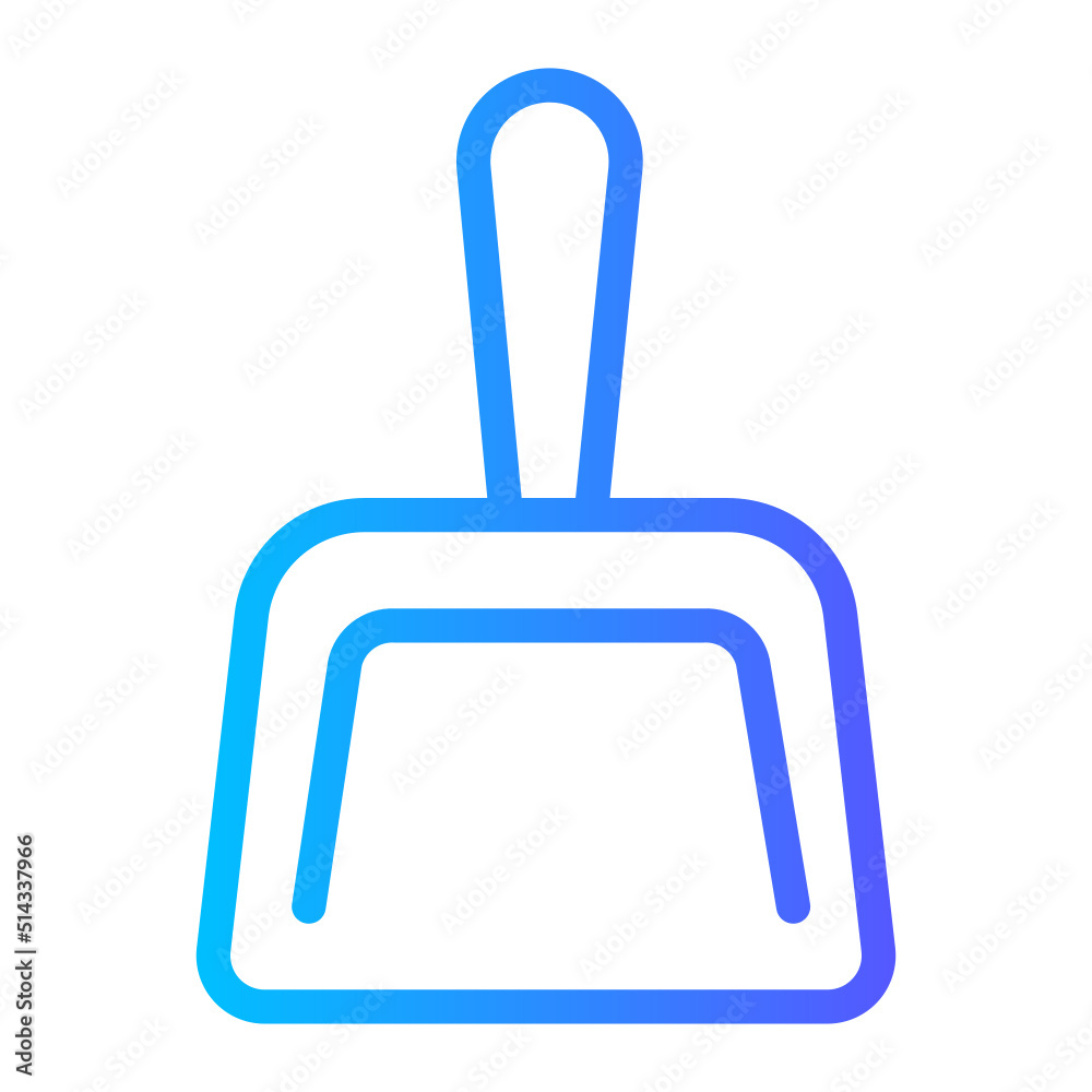 dustpan gradient icon dustpan gradient icon