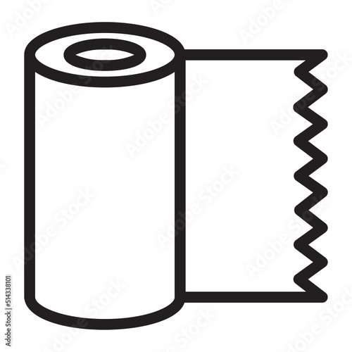 plastic wrap line icon