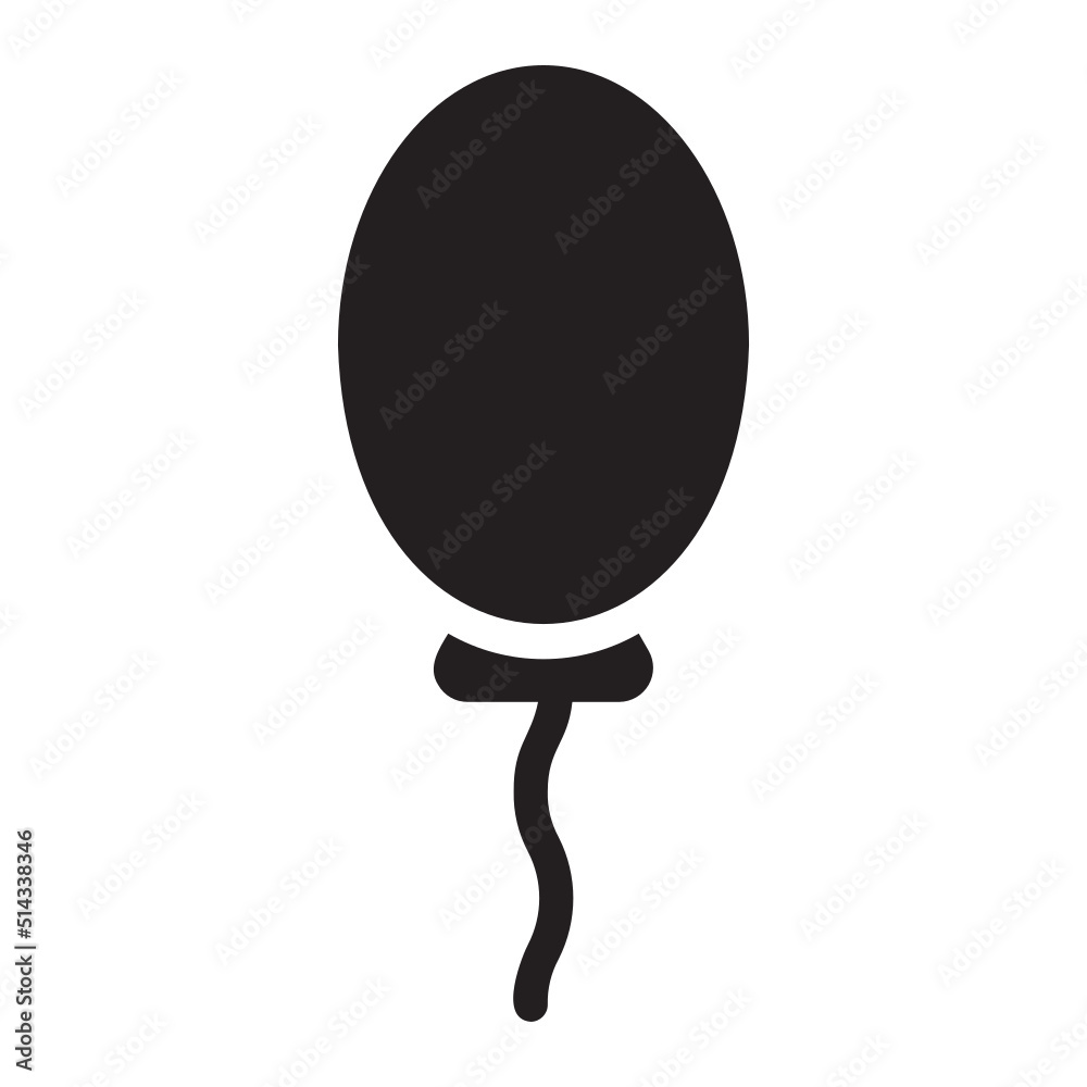 balloon glyph icon