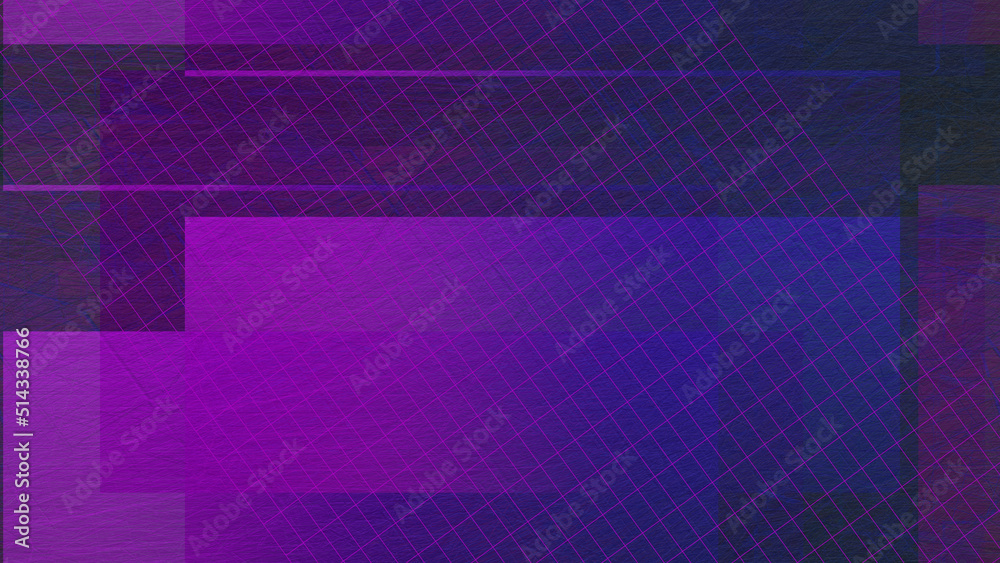 Obraz premium Abstract neon grunge textured grid shape background image.