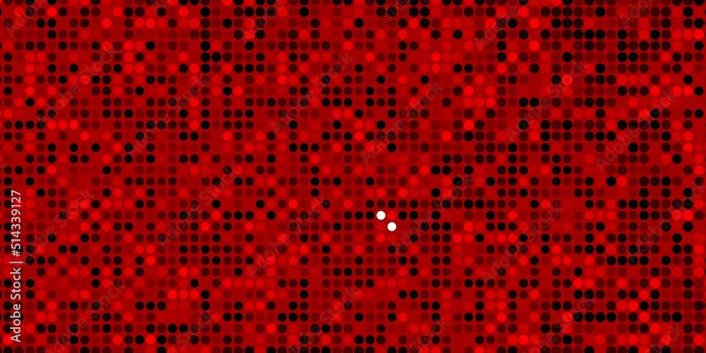 Dark Red vector texture with circles. Dark Red vector texture with circles.