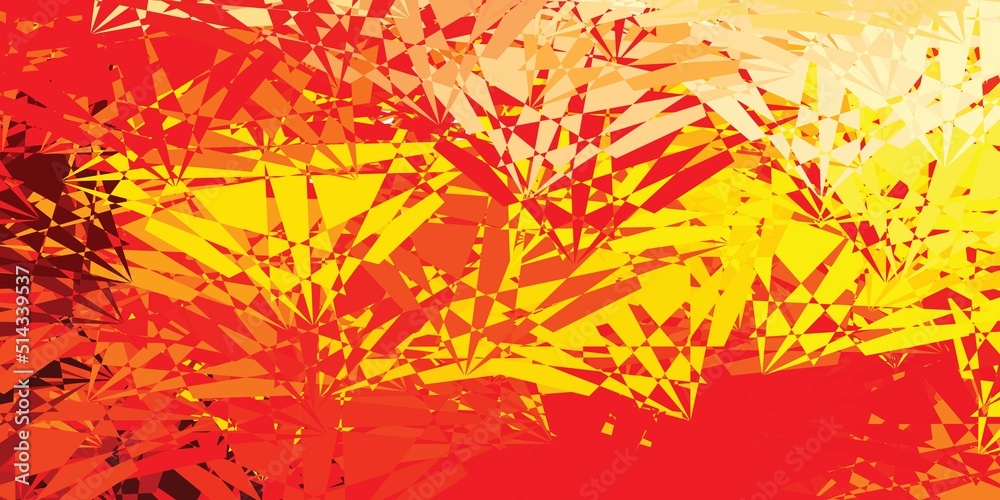 Light Red, Yellow vector template with abstract forms. Light Red, Yellow vector template with abstract forms.