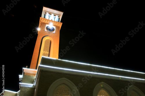 Uzbekistan, View of Tashkent streets in night photo