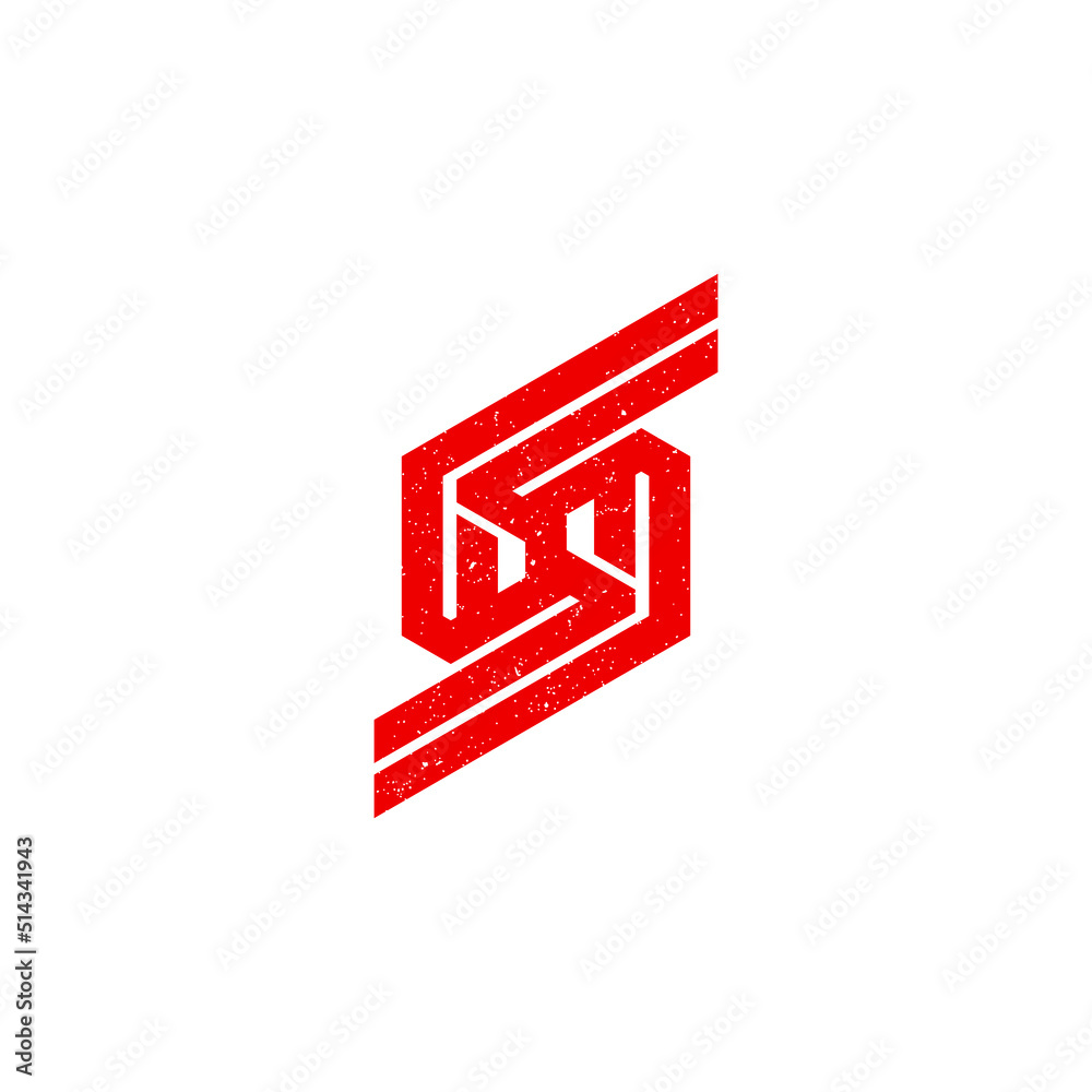 abstract initial letter SS logo in red color isolated in white background applied for auto detailing supplies company logo also suitable for the brands or companies that have a same initial name