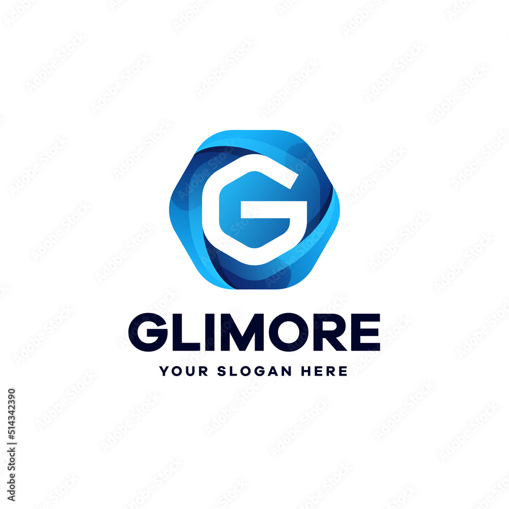Abstract Gradient Letter G Logo Template Abstract Gradient Letter G Logo Template