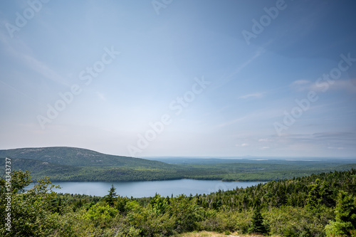 Scenic Overlook of Echo Lake in Acadia National Park, Maine, USA © Lost_in_the_Midwest