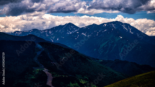 Mount Pietrosul Rodnei  the highest peak of Rodnei Mountains  Carpathians  Romania.