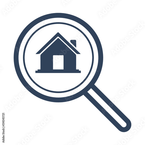 Apartment, property, search icon