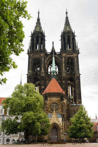 Meissen Cathedral, western facade with Prince's Chapel