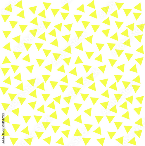 Abstract background with several small yellow triangles arranged in a striped pattern.