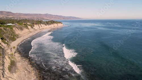 Wallpaper Mural Drone footage of the park Point Dume. Cliff view. Torontodigital.ca