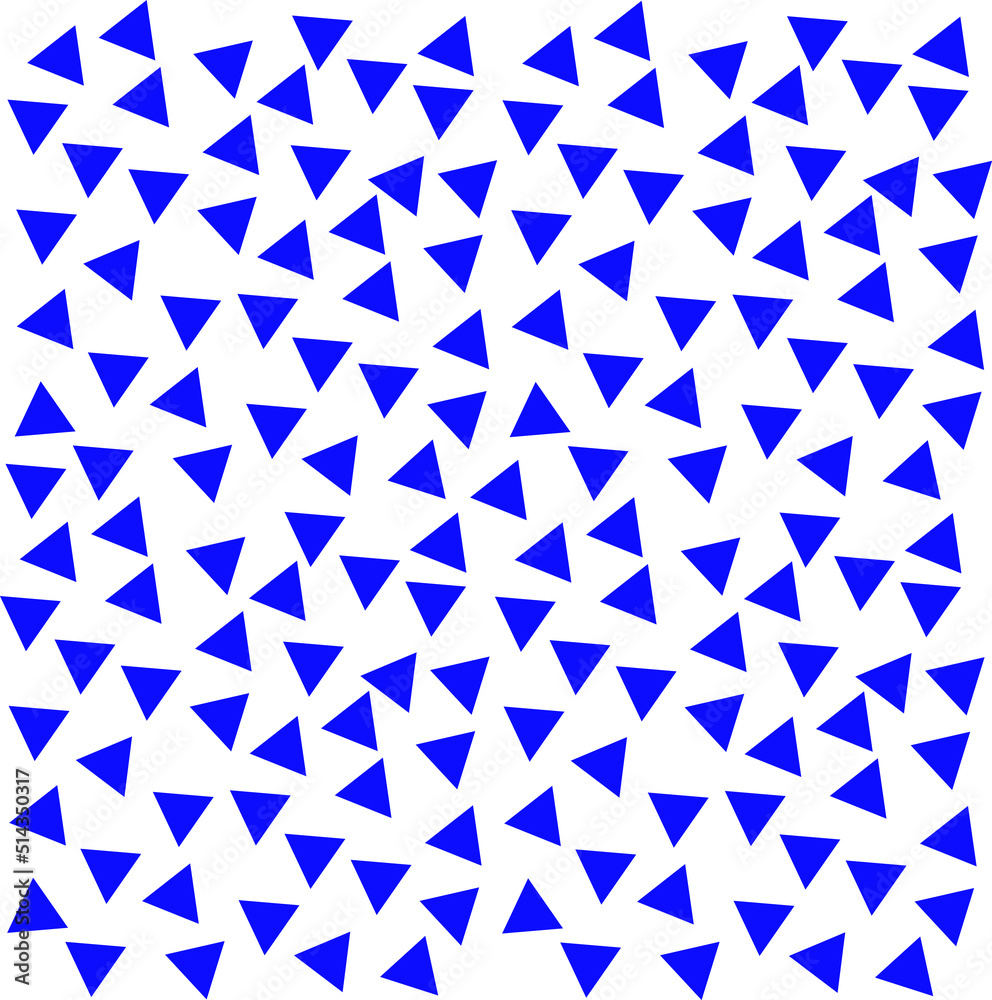 Abstract background with several small blue triangles laid out in a striped pattern. Abstract background with several small blue triangles laid out in a striped pattern.