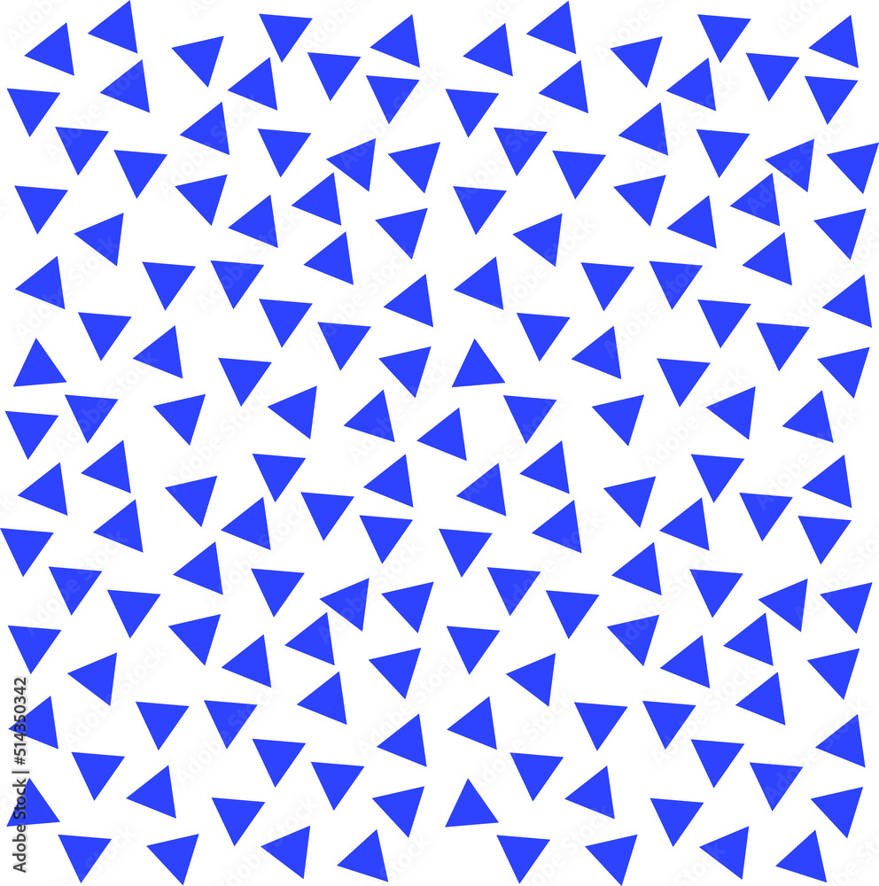 Abstract background with several small blue triangles laid out in a striped pattern. Abstract background with several small blue triangles laid out in a striped pattern.