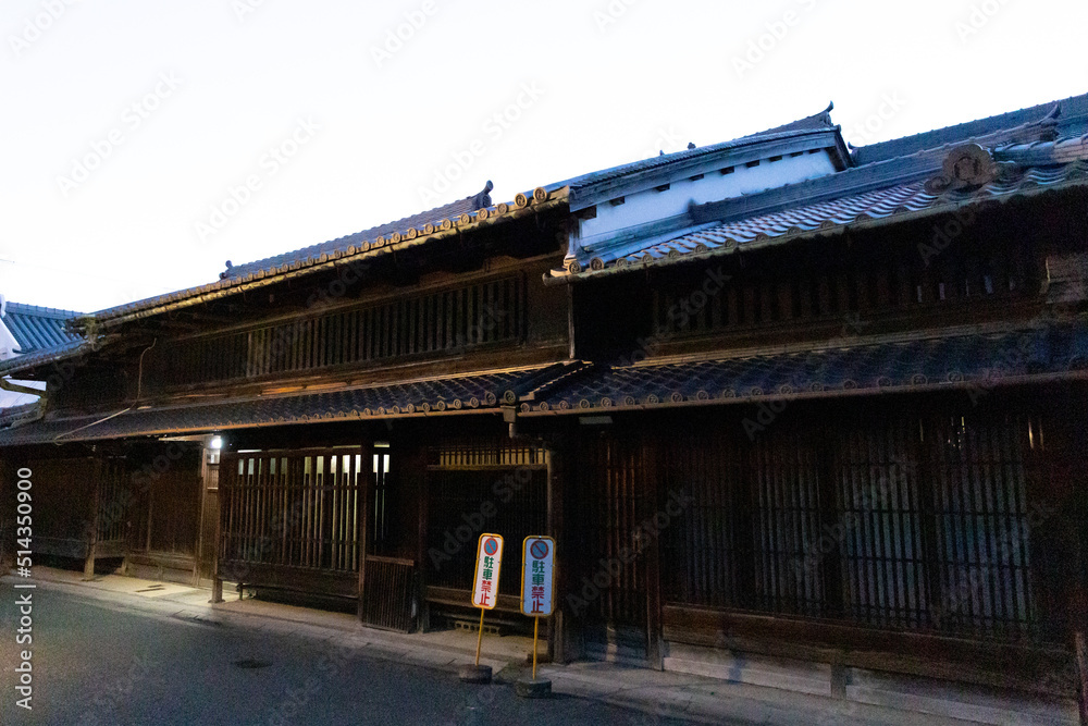 Naklejka premium 奈良県の町家