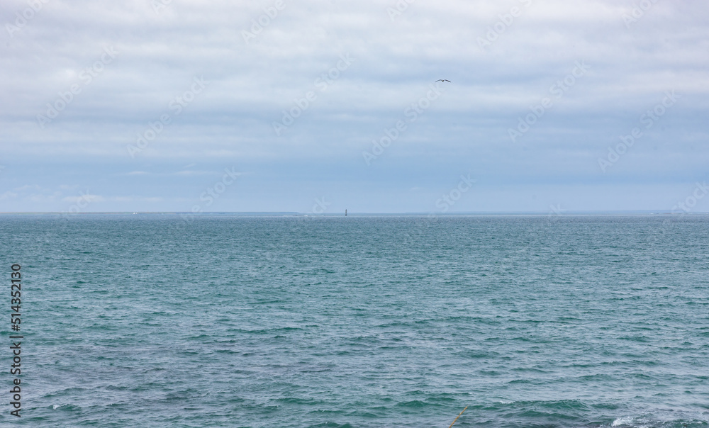 Sea view from the Cape Nosappu in Nemuro, Hokkaido, Japan, the easternmost point in Japan which is open to the public.