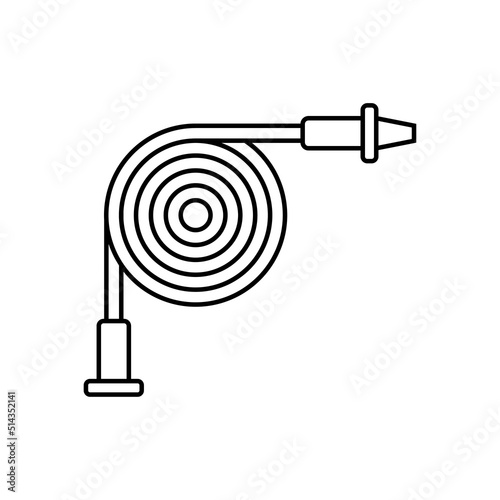 Firehose icon vector.