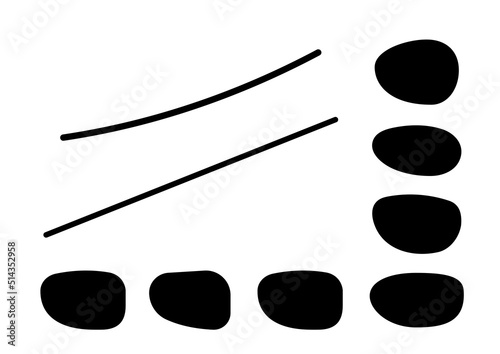 Pirate eye patch creator set vector illustration. Corsair simple eyepatch collection flat design isolated on white background.