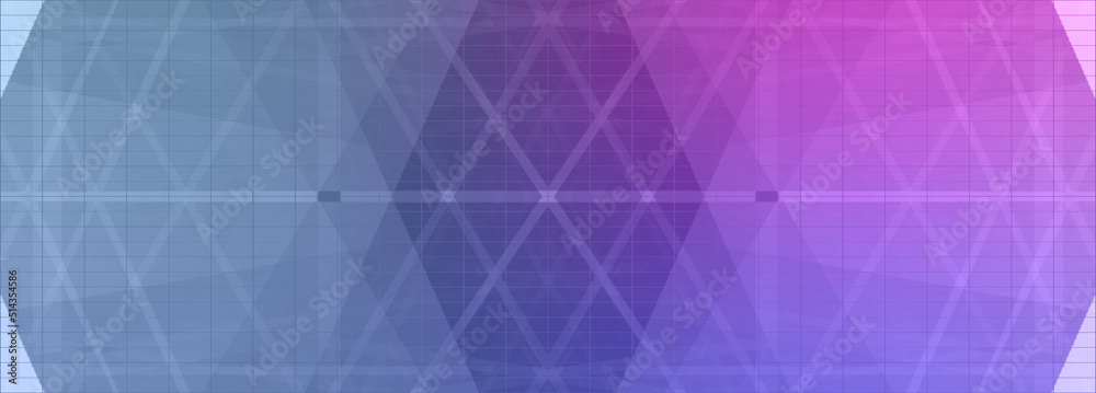 Abstract neon kaleidoscope grid shape background image.