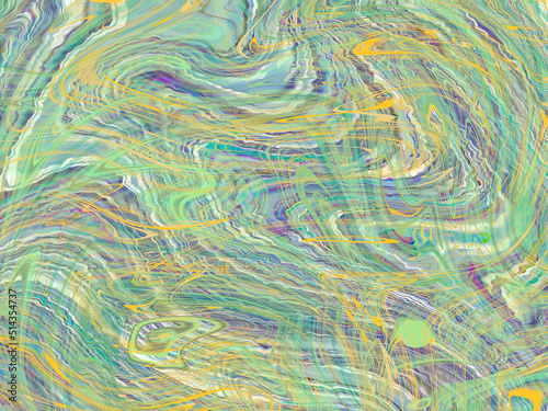 abstract mixed brushed and wave fluid pattern background   greeting card or fabric