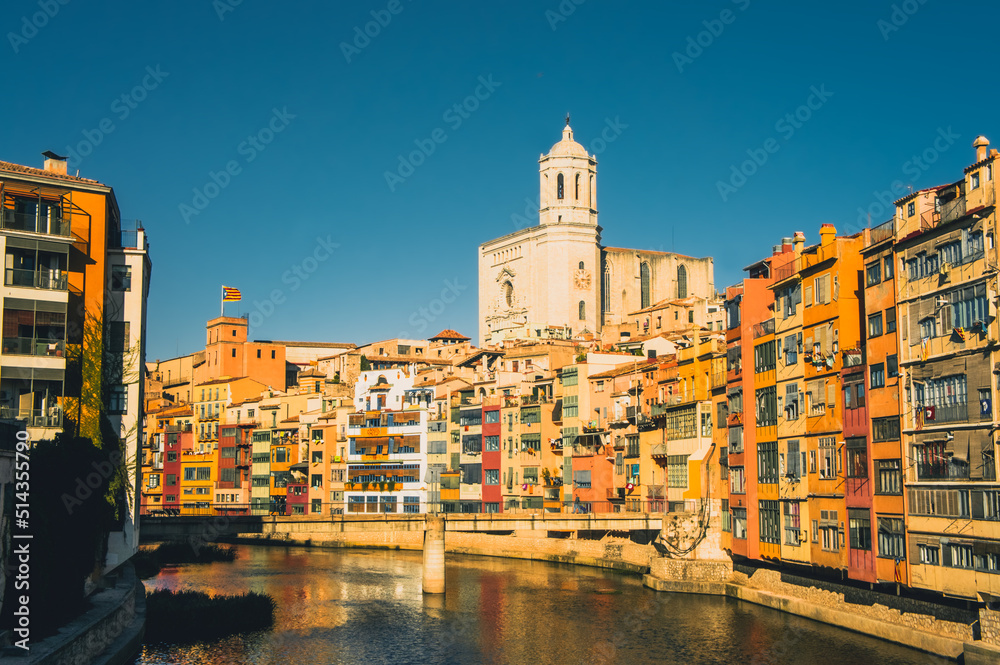 Houses on the River Onyar, Girona , Spain
