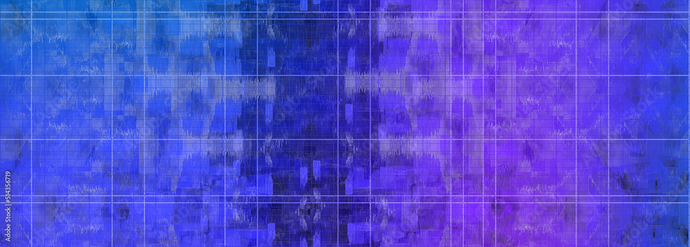 Abstract glitch art grid background image.