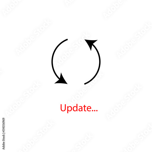 Loading process. Update system icon. Concept of upgrade application progress Free Download Loading process. Update system icon. Concept of upgrade application progress - GFXLoad