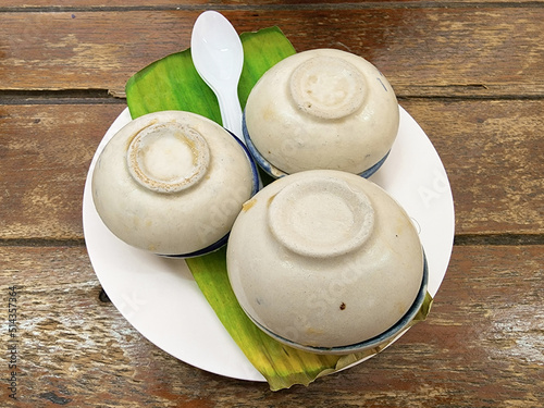 Thai Coconut Milk Custard - Khanom Thuai photo