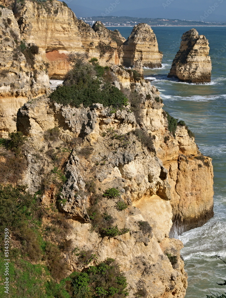 Rock formations at Ponta da Piedade, Lagos, Algarve - Portugal