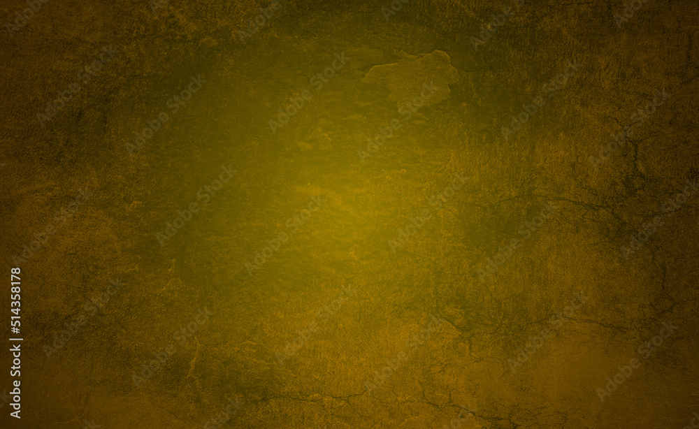 Fondo de pared de cemento de color amarillo.