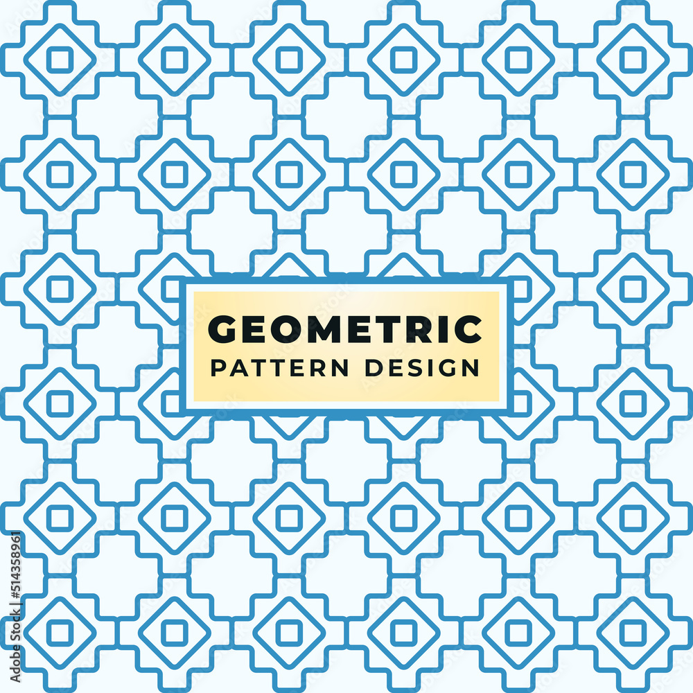Geometric Seamless Pattern Design for Textile, Fabric Fashion Brand