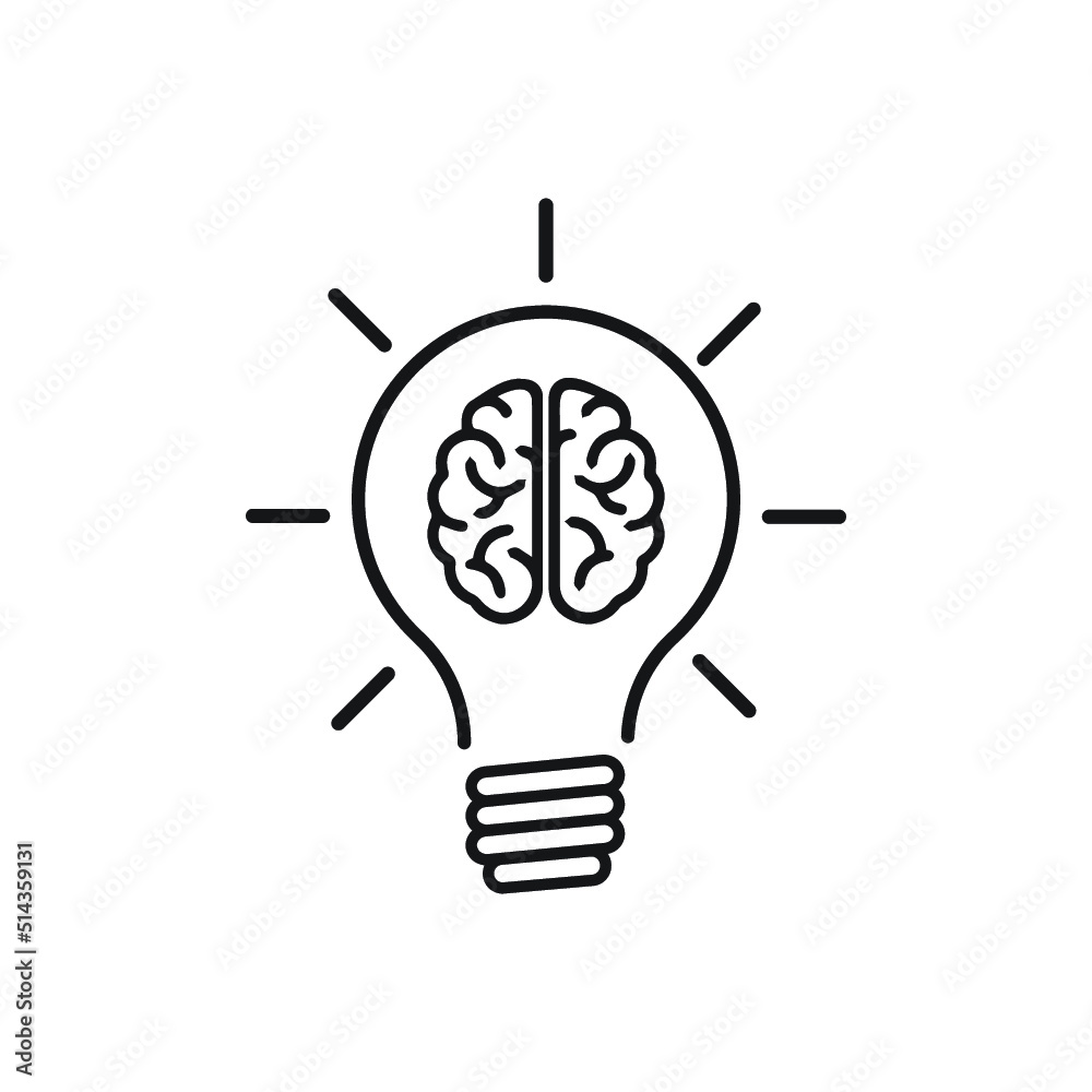 creative thinking icon illustration. business icon line style. creative thinking icon illustration. business icon line style.