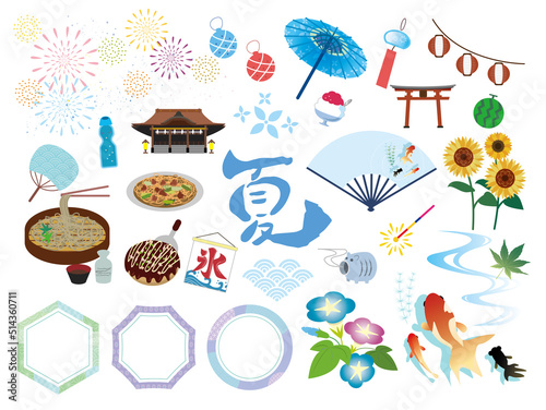 日本の夏イメージ素材