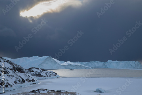 Glacier and ship