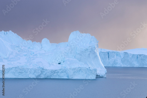 Iceberg in Greenland, above the Arctic Circle.