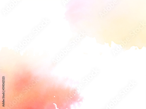 Abstract soft brown hand painted watercolor pastel background