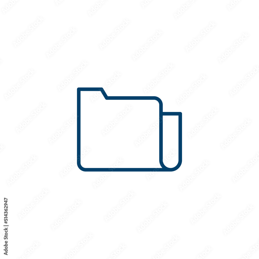 Folder line icon. line style sign for mobile concept and web design. Outline vector icon. Symbol, logo illustration. Vector graphic Folder line icon. line style sign for mobile concept and web design. Outline vector icon. Symbol, logo illustration. Vector graphic