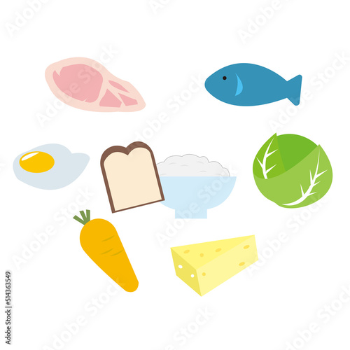 食べ物（栄養）のイラスト