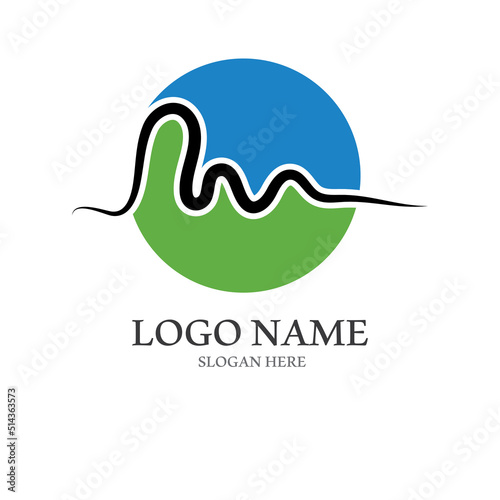 Heart beat logo or pulse line logo for medical medicine with modern vector illustration concept.