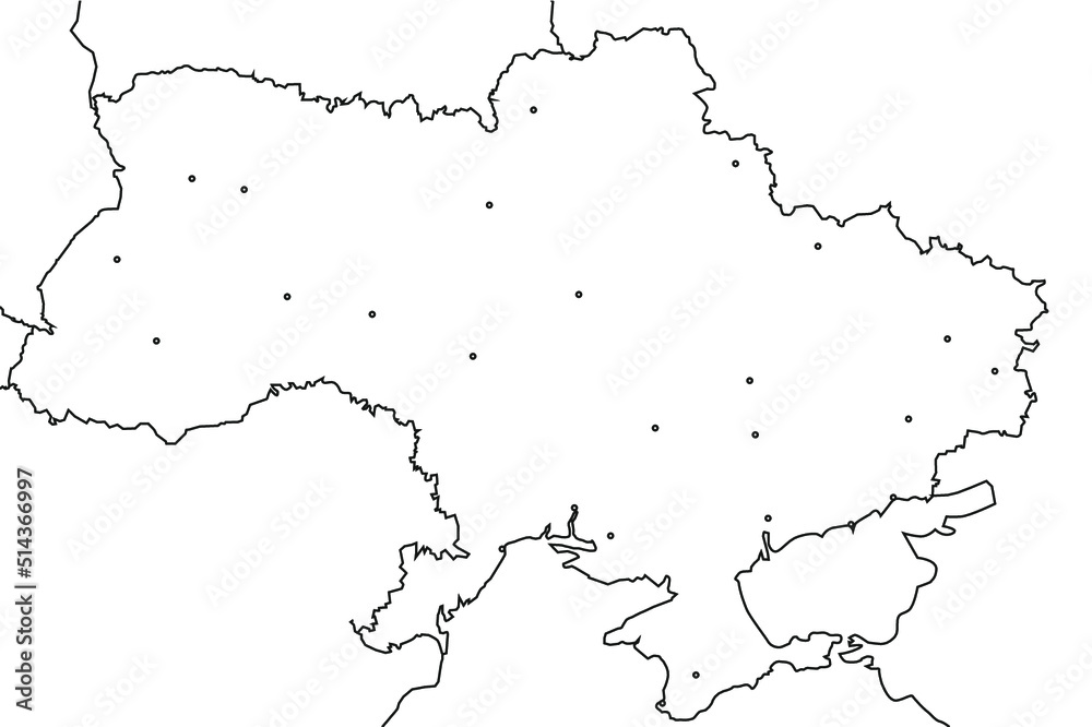 vector map of ukraine