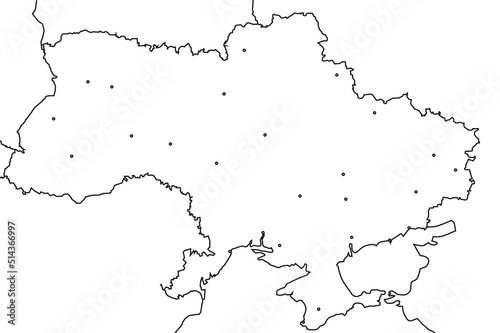 vector map of ukraine