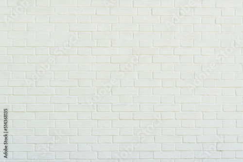Brick white wall background. White stone brickwork.